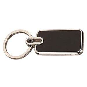Personalized Key Chain With Name Engraved Round Metal Keychain In Black Finish - Image 4