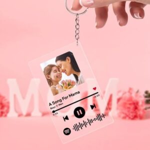 Customized Spotify Keychain with Spotify Song Code and Your Image - Image 2