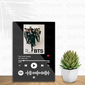 Customized Photo and song Spotify Plaque With Steel Removable Stand - Image 2