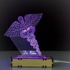 Personalized Doctor Symbol Acrylic 3D Illusion Led Lamp - Image 3