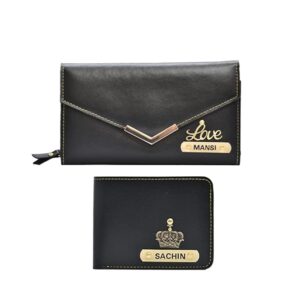 Personalized Wallet for Couple Black - Image 2