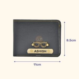 Personalised Vegan Wallet (Grey) - Image 3