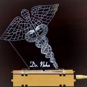 Personalized Doctor Symbol Acrylic 3D Illusion Led Lamp - Image 4