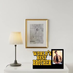 Personalized World\'s Best Brother Wooden Cutout Frame - Image 2
