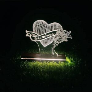 Customized 3D Illusion Table Top for Couples - Image 2