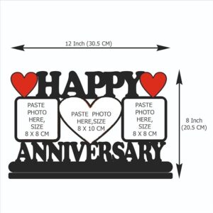 Happy AnniversaryWooden Photo Frame Table Top - Image 2