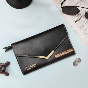 Personalized Women Clutch (Black) - Image 4