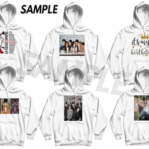 Unisex Customized White 100% Cotton Hoodie - Image 2