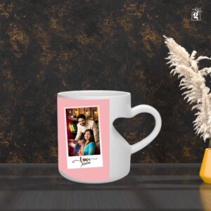 White Mug Heartcut - Image 2