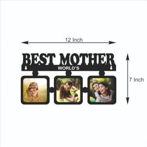 Best Mother Personalised Wooden Wall Hanging Photo frame - Image 2