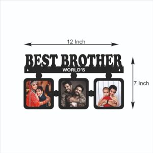 Best Brother Personalised Wooden Wall Hanging Photo frame - Image 2