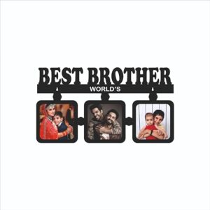 Best Brother Personalised Wooden Wall Hanging Photo frame - Image 3