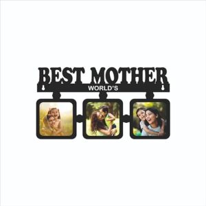 Best Mother Personalised Wooden Wall Hanging Photo frame - Image 3