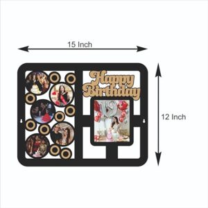 Happy Birthday Personalised Wooden Acrylic Wall Photo frame - Image 3