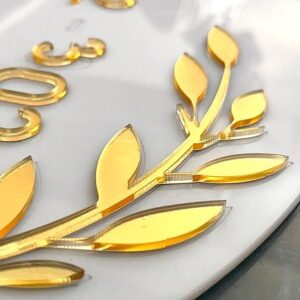 Circular Personalised Modern Name Plates for Home Entrance (16X16 INCH) - Image 5