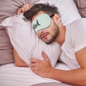 Green Customized Eye Mask - Image 2