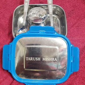 Stainless Steel Lunch Box for Kids Blue - Image 3