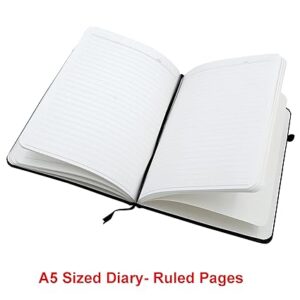 Hardcover Name engraved Diary with Pen - Image 3